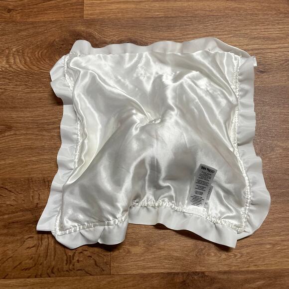 Little Me  Bunny Rabbit Rattle Baby Lovey Plush Stuffed Animal Security Blanket - Picture 4 of 6